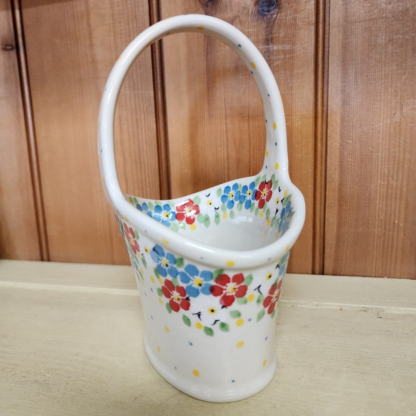 Basket with Handle     2413X ~ Summer Blooms