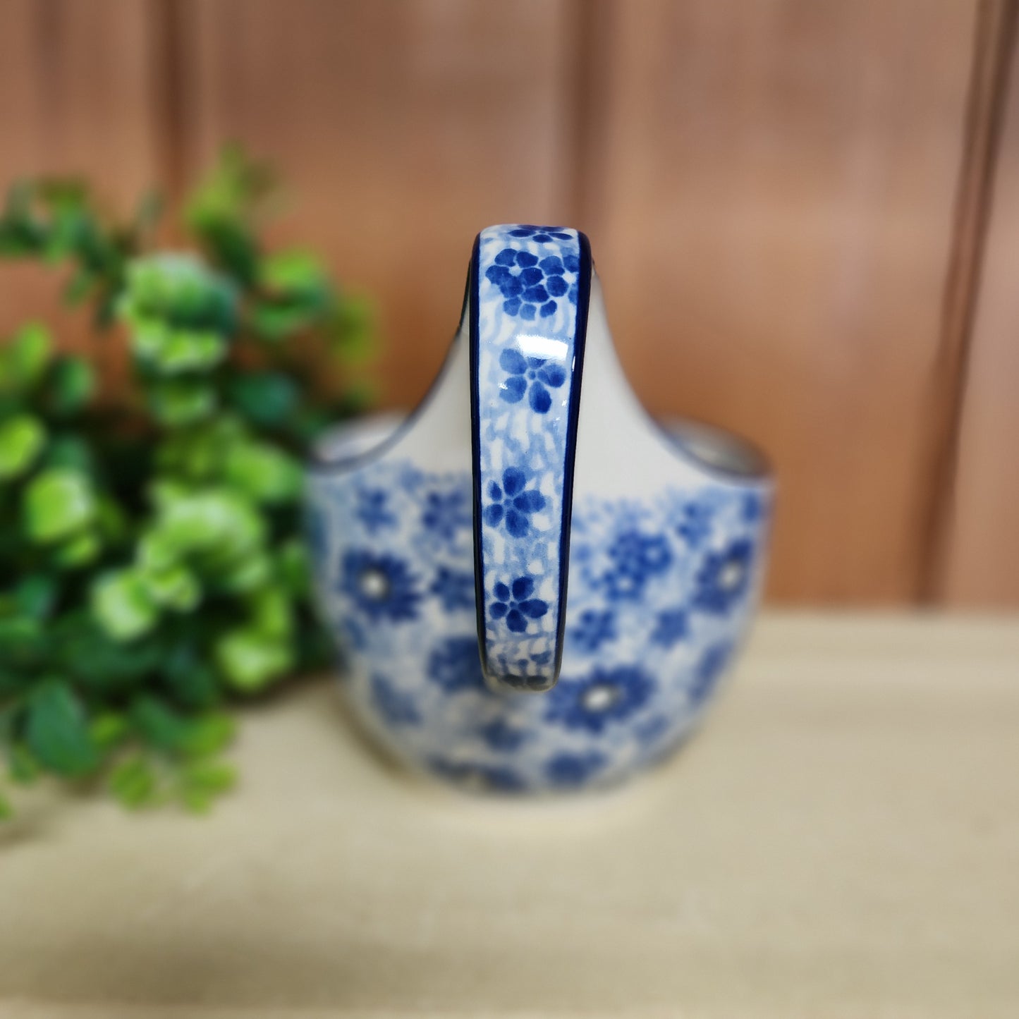 Bowl w/ Loop Handle   16 oz  845-2999X  Blue Dragonfly pf0526