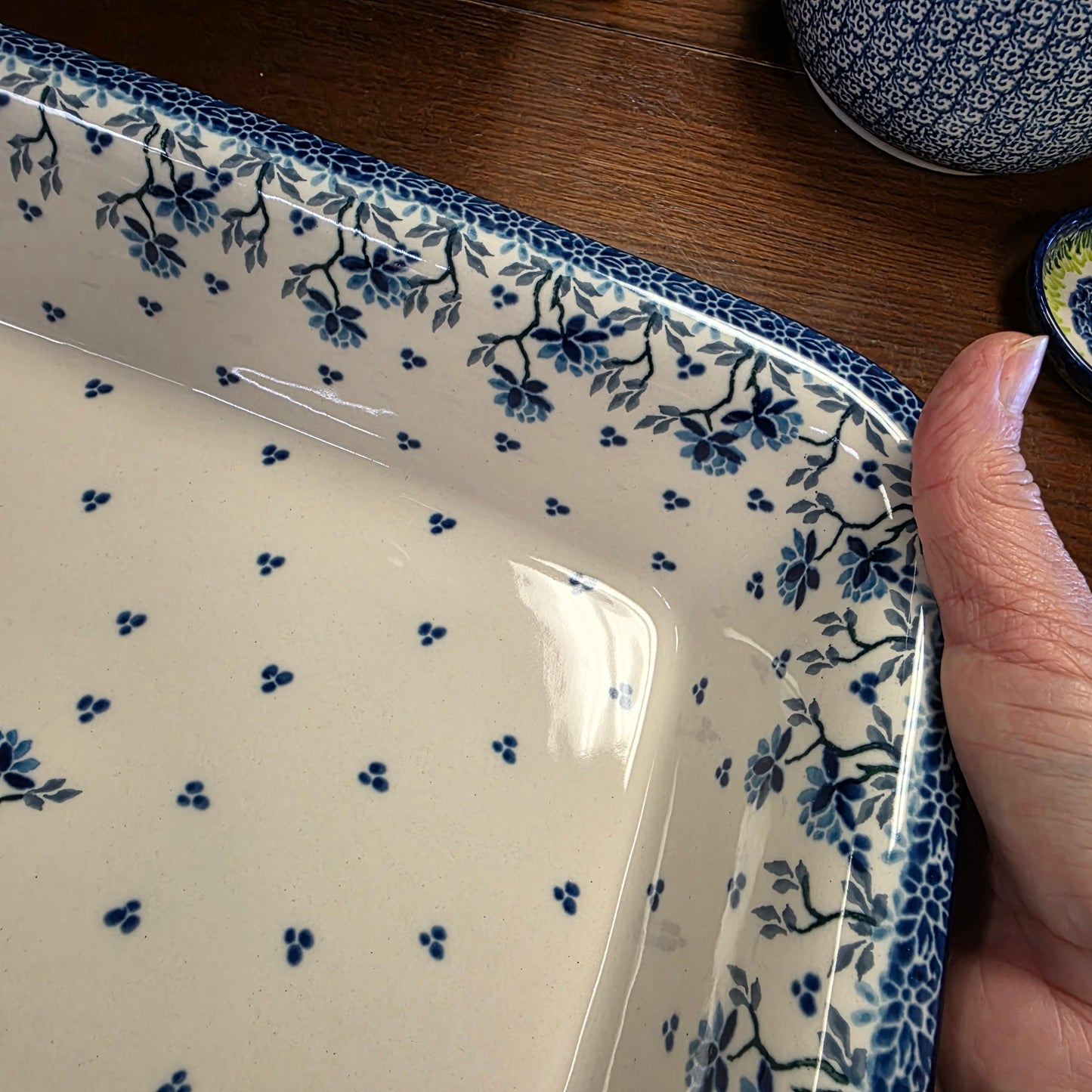 Baker   Rectangular w/Rim   Lasagna    11.25" x 13.75" 2524X ~ Clover Fields