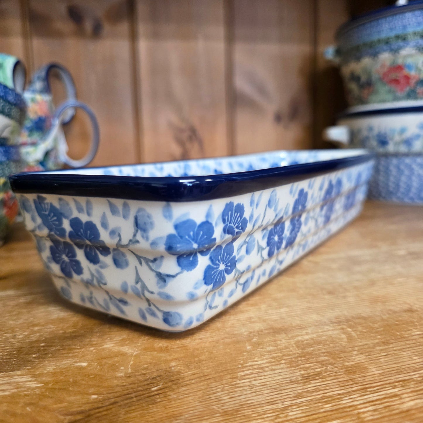 Baker Long Loaf 12" x 4.5" x 3.5"deep  784-3428X  Timeless Blue pf0526