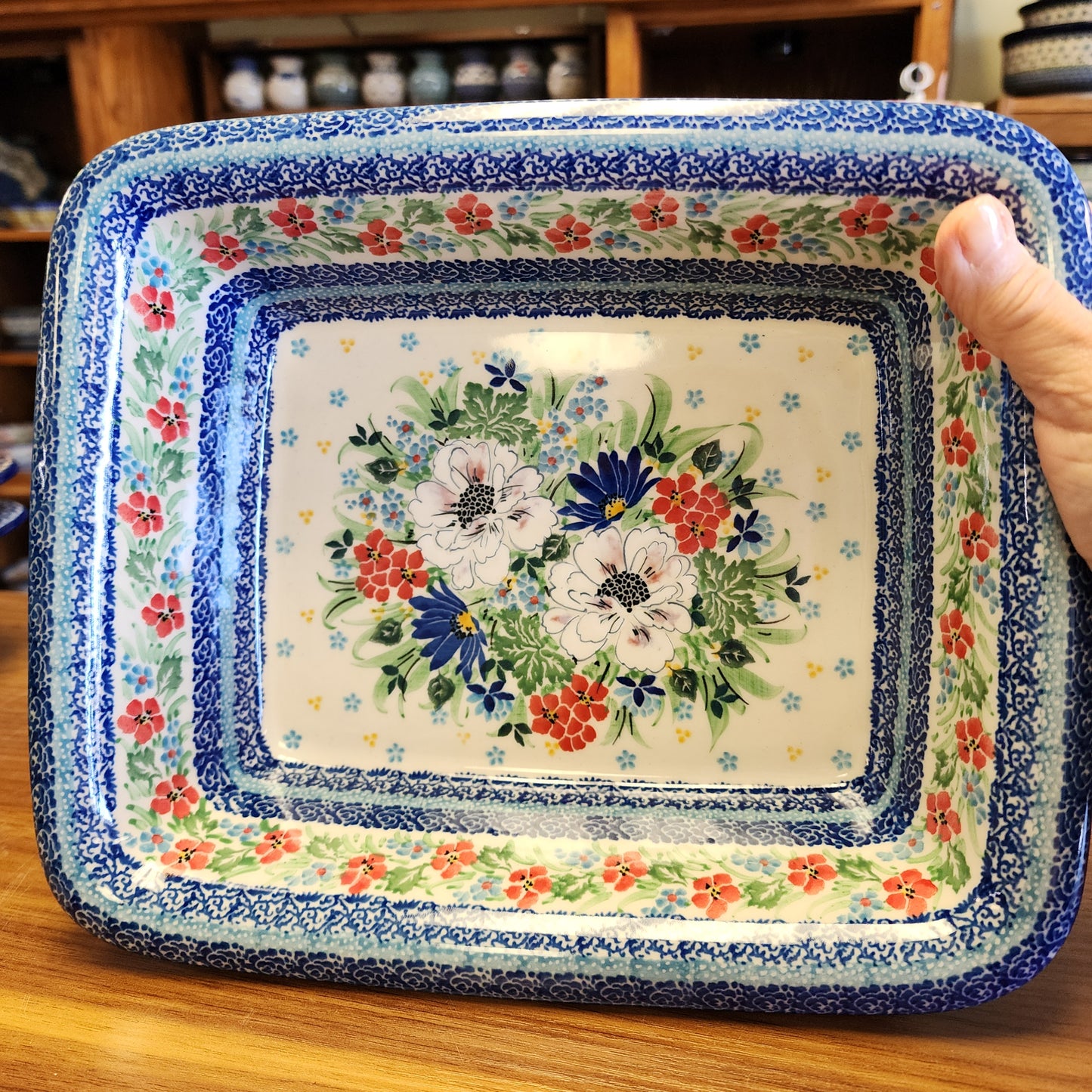 Baker   Rectangular w/Rim   9.25" x 11"L 856-U5156  U4 pf0526 Small Lasagna