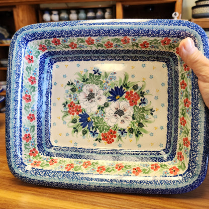 Baker   Rectangular w/Rim   9.25" x 11"L 856-U5156  U4 pf0526 Small Lasagna