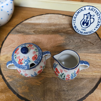 Set ~ Sugar/Creamer Whimsical Garden
