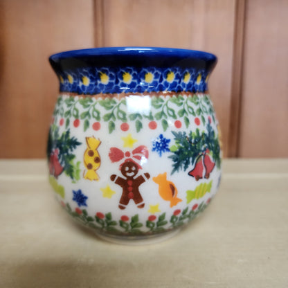 Mug 12 oz Cardinal / candy gingerbread man