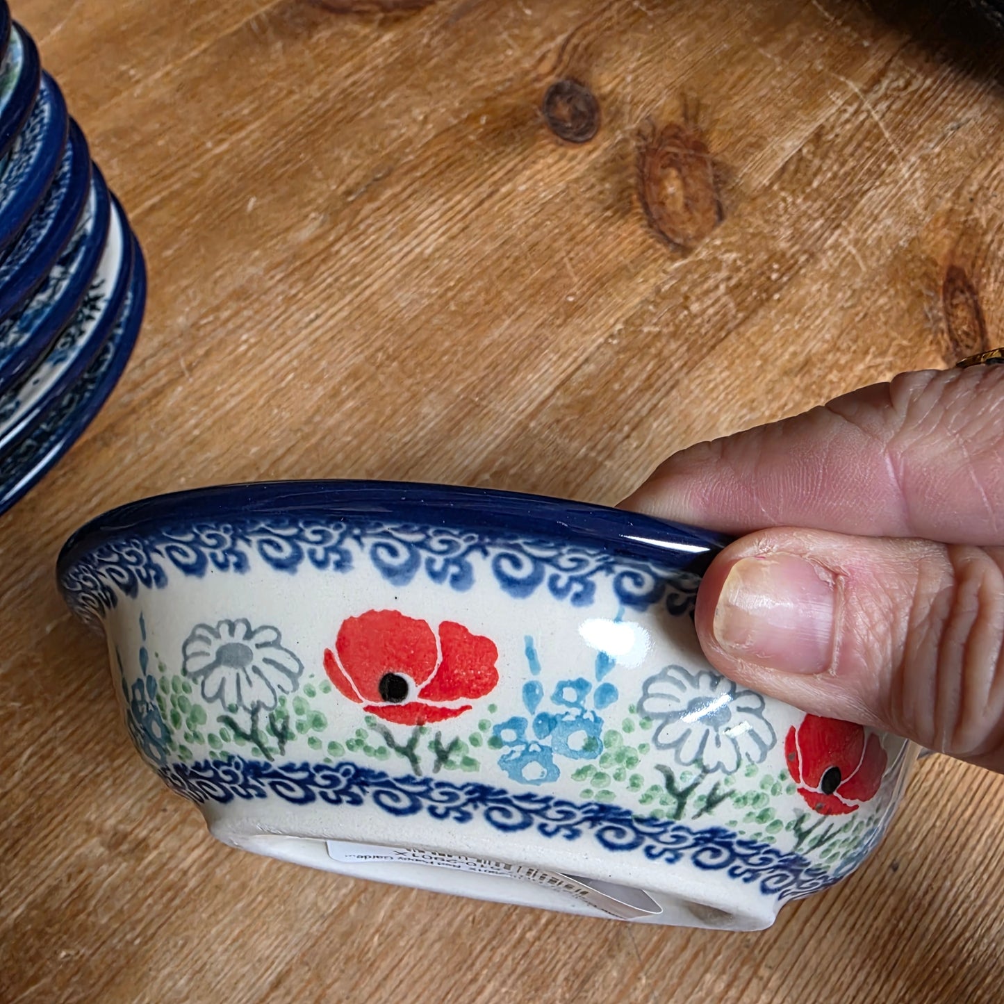Soap Dish   5.5"  510-2901X  Red Poppy Garden pf0526