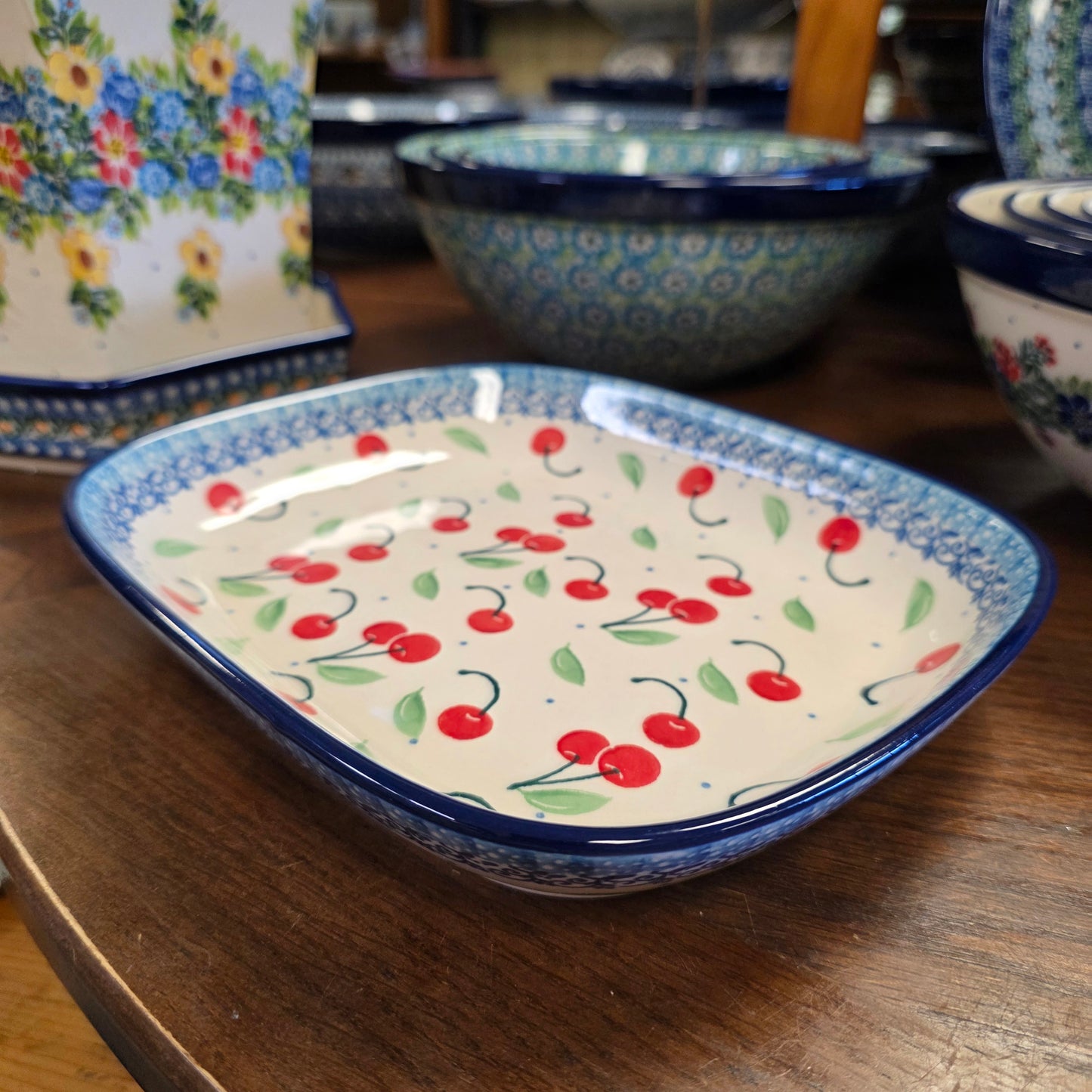 Rectangular Dish / Baker ~ 7.5" x 8.75" 2715X ~ Cherry Pie