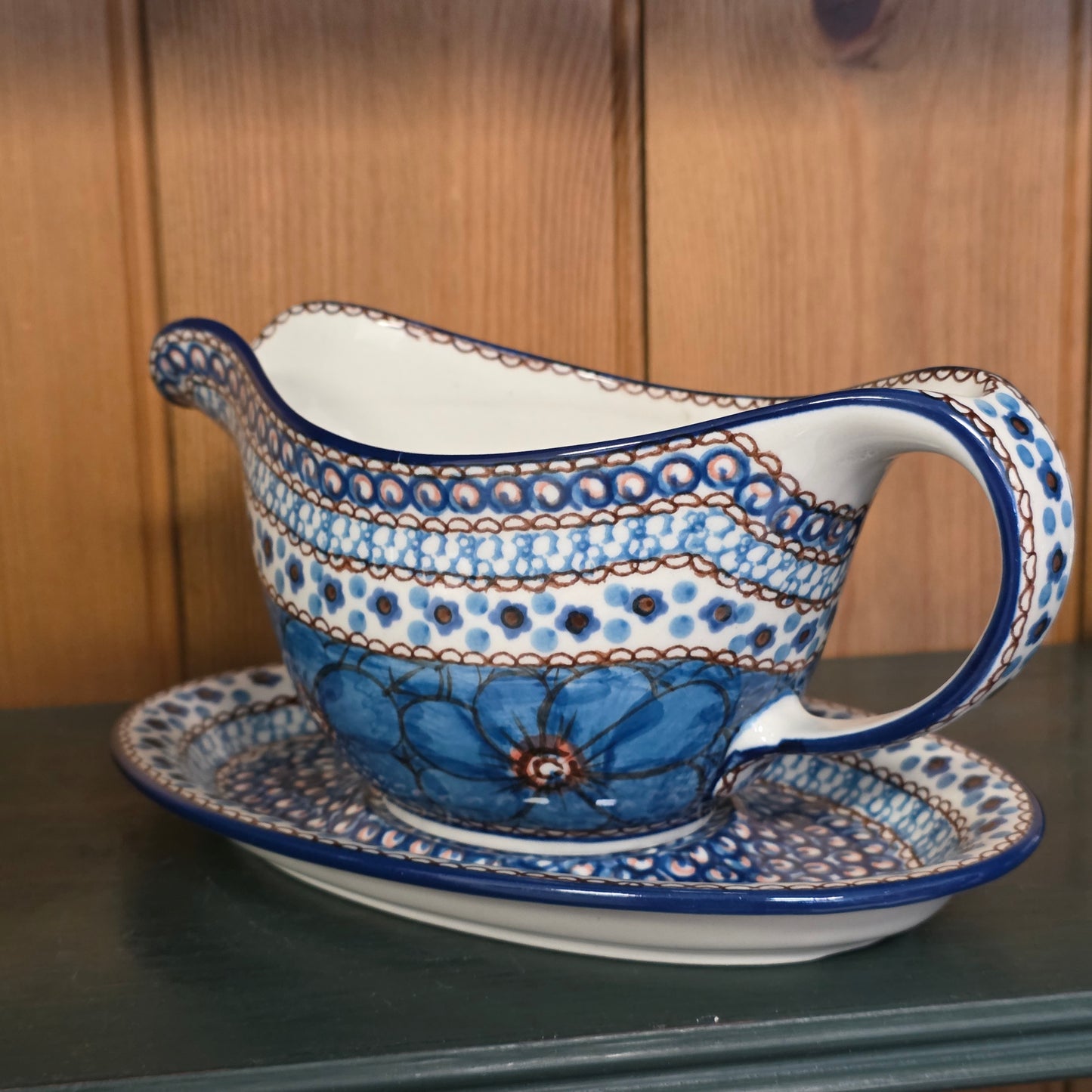 Gravy Boat   16 oz  239-U408C  U4 pf0526 Blue Jacek Chyla
