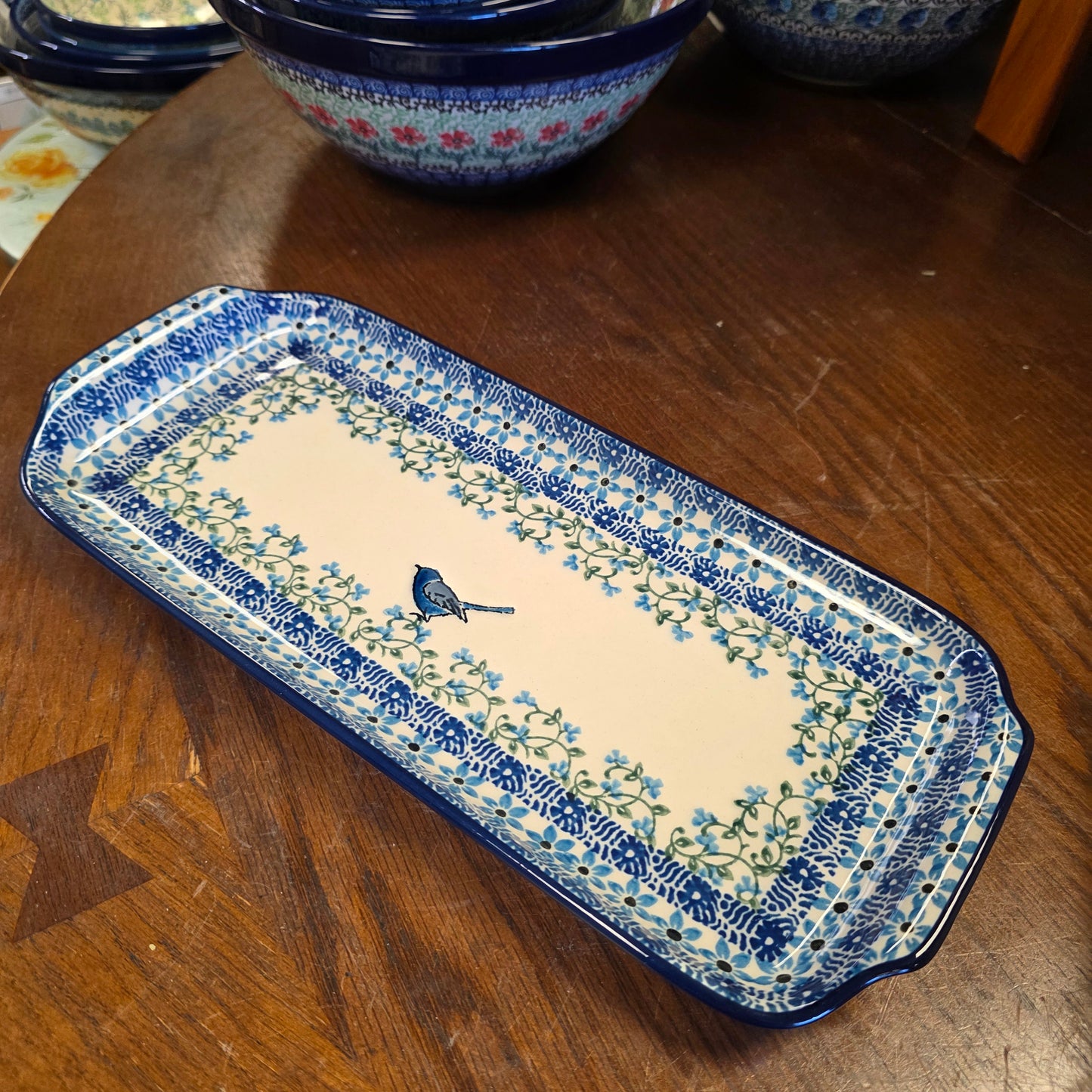 Tray   5.5" x 12"    1932X ~ Song Bird