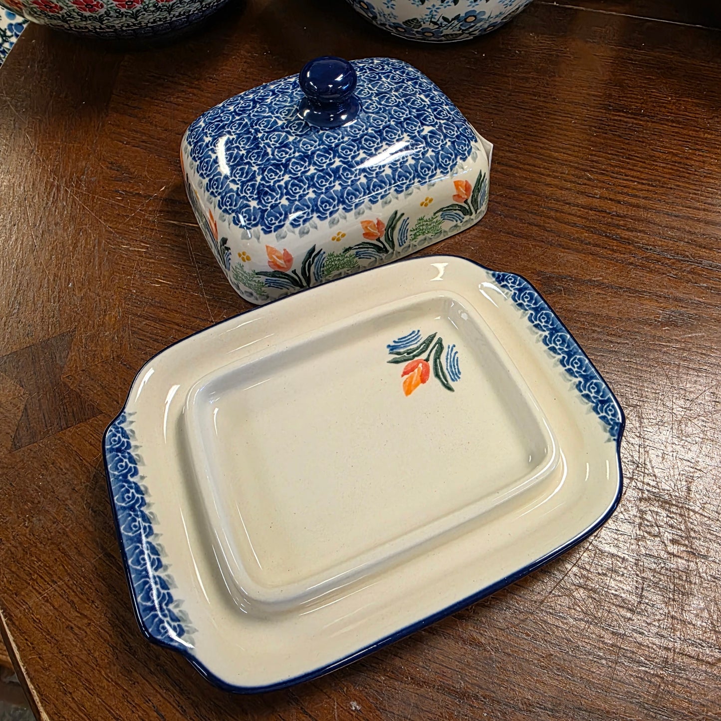 Butter/Cream Cheese Dish   295-3371X  Signs of Spring pf0526