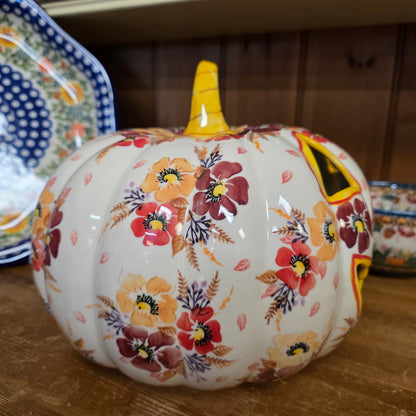 Pumpkin / Jack o lantern XLG 10"x9" Luminary