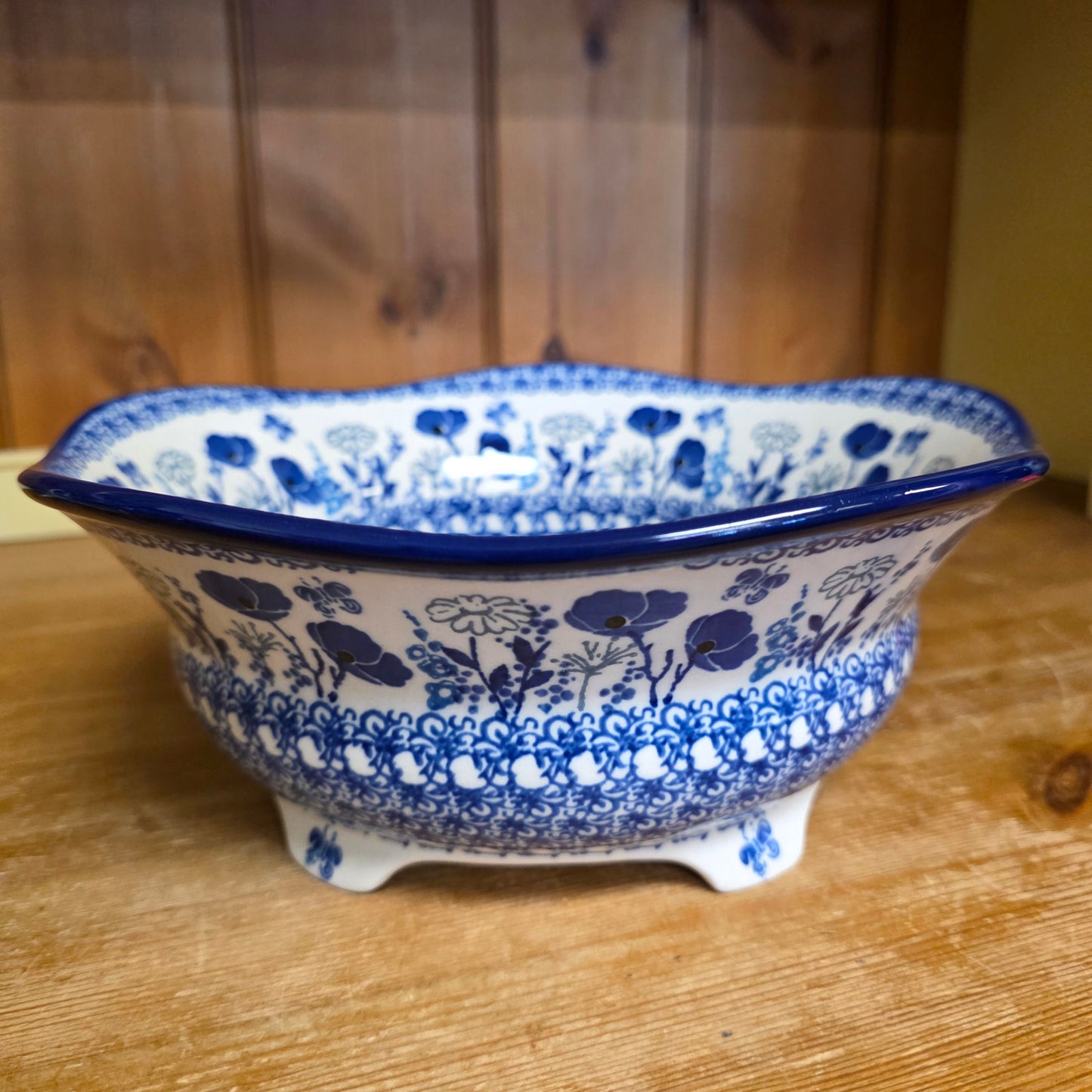 Bowl   Footed    2902X ~ Evening Poppy