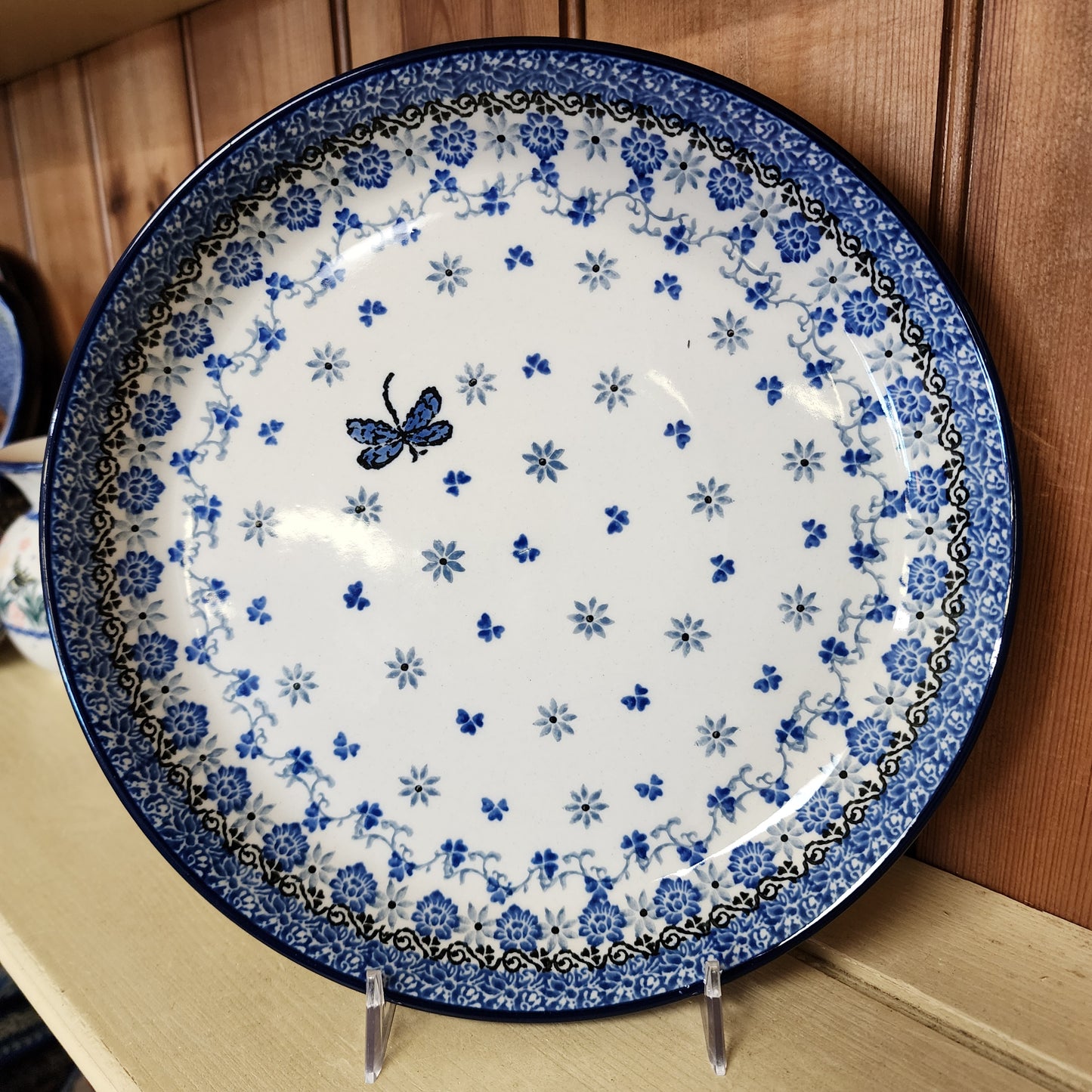 Plate   Rimmed   9"   2009X ~ Dragonfly