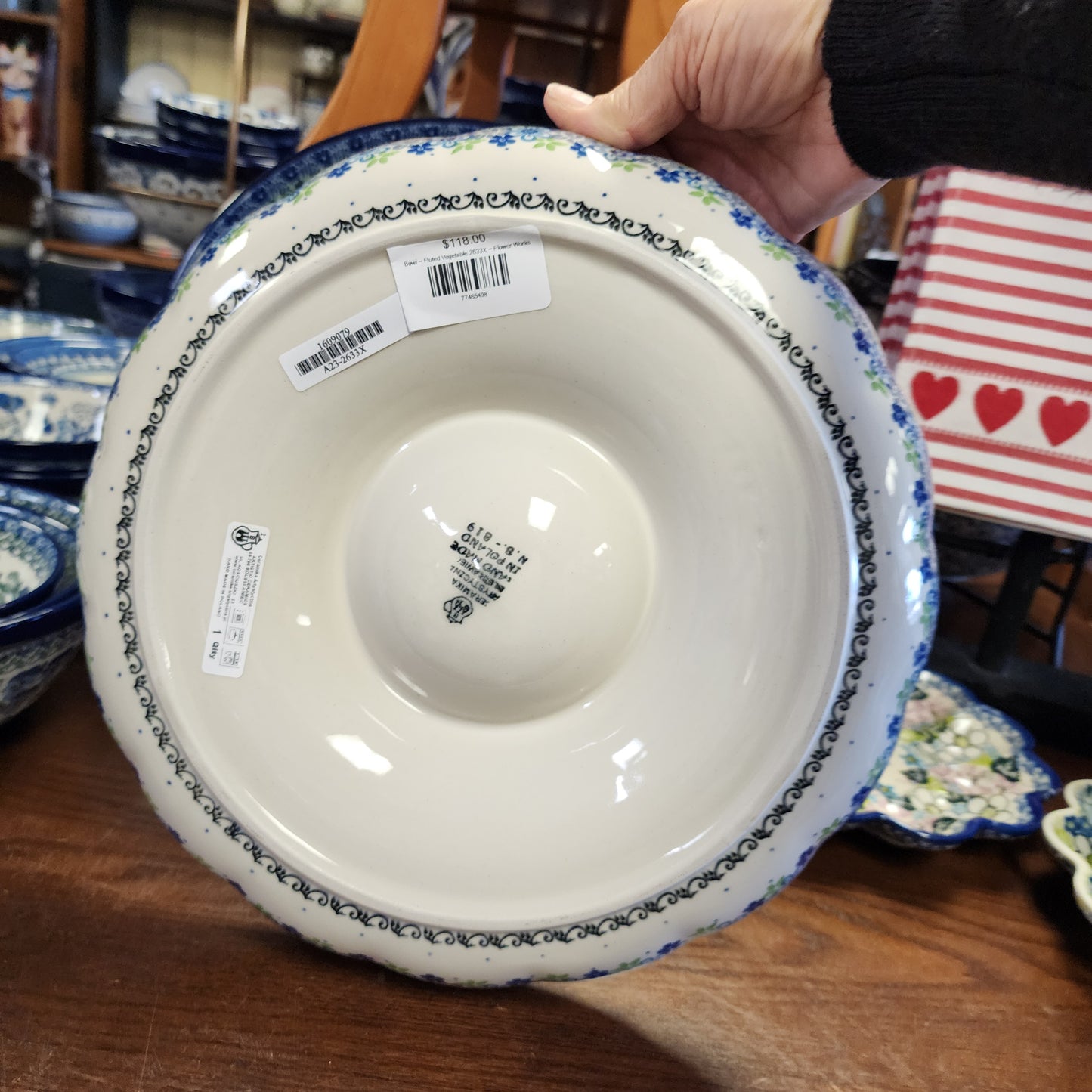 Bowl ~ Fluted Vegetable 2633X ~ Flower Works