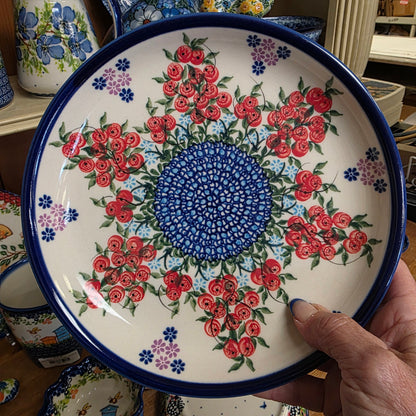 Plate 8" ~ lip ~ Red Berries 282