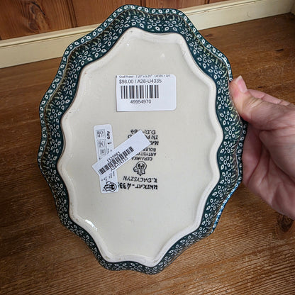 Bowl   Oval Fluted   7.25" x 9.25"   U4335 ~ U4