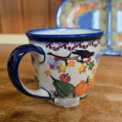 Mug 14oz scarecrow / crow / bat / spider