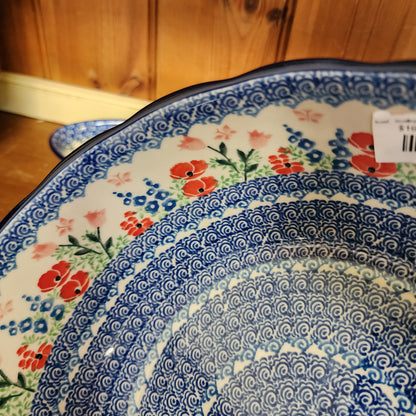 Bowl   Scalloped   10.5" Wx4"d 013-3220X  Whimsical Garden pf0526