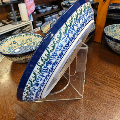 Plate   Rimmed   9" 302-1416X  Blue Berries pf0526