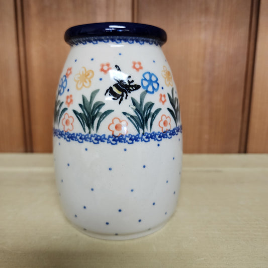 Vase ~ Milk Bottle Shape ~ 5"H 2023X ~ Honey Bee