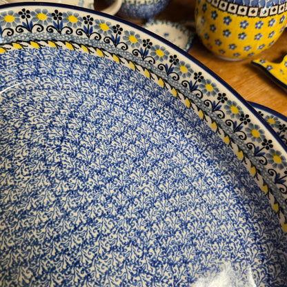 2 pc / 9.5" Oval Baker  & 12" Oval Baker 2178X Daisy Maize
