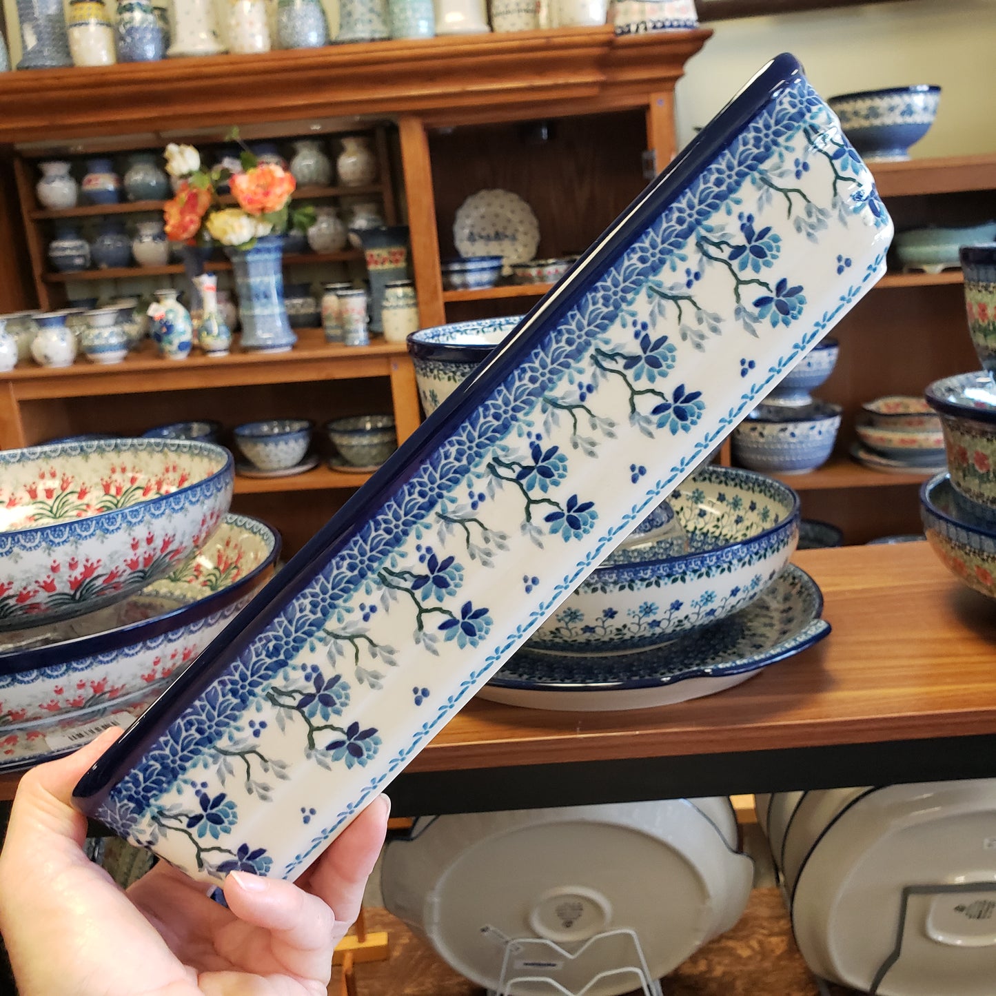 Baker ~ Long Loaf Pan 784-2524X Clover Fields (12" x 4.5" x 3.5"deep)