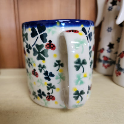 Mug 12 oz Shamrock ladybug