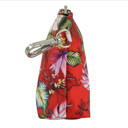 Anuschka ~ Fabric Pouch ~ Red ~ Tropical