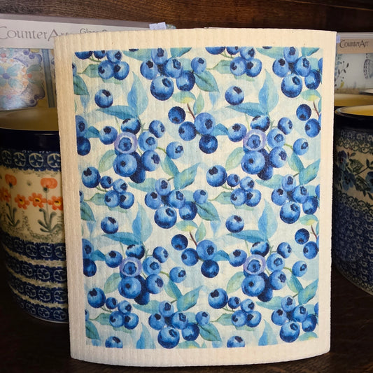 Dishcloth blue berries (Swedish Dishcloth)