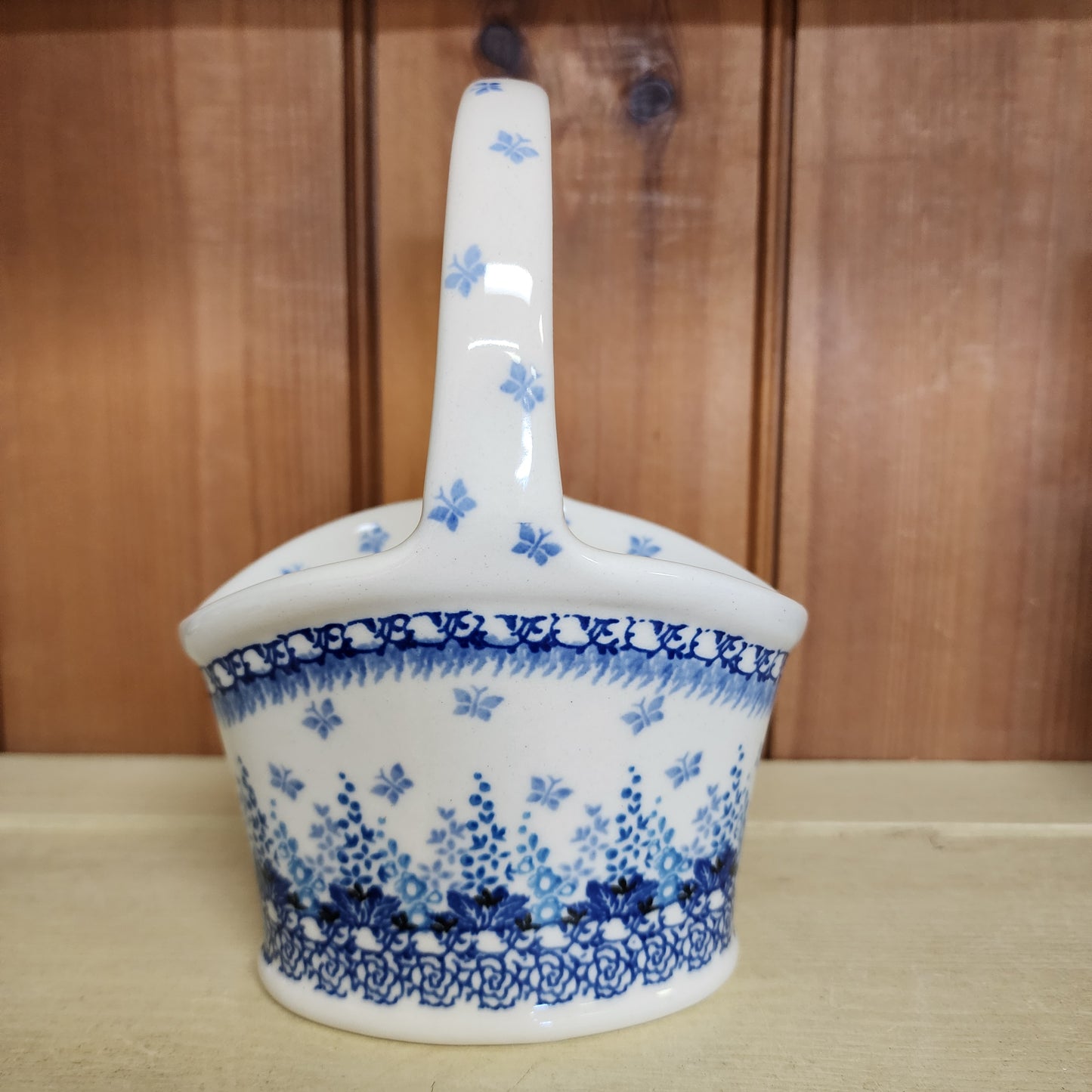 Basket with Handle     3277X ~ Blue Sage