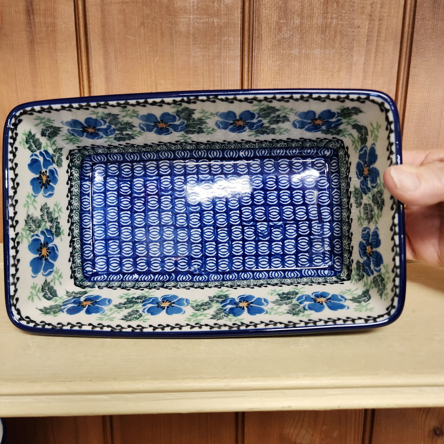 Baker ~ Loaf Pan ~ 7.75"w X 8"L 1915X ~ Morning Glory