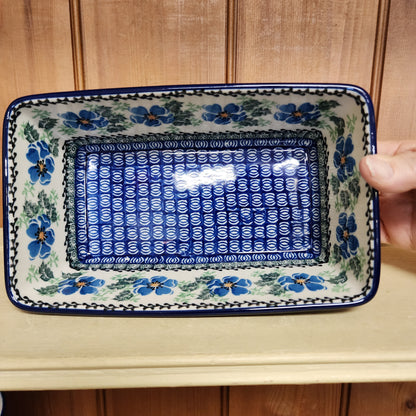 Baker ~ Loaf Pan ~ 7.75"w X 8"L 1915X ~ Morning Glory