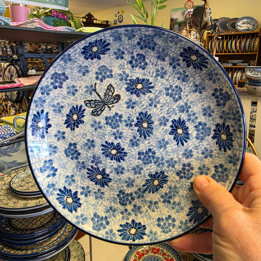 Plate   7.75" Dessert    2999X ~Blue Dragonfly