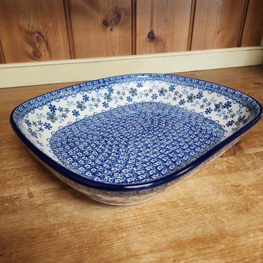 Baker ~ 9" x 10.25" medium serving dish 158-2333X  Blue Horizon