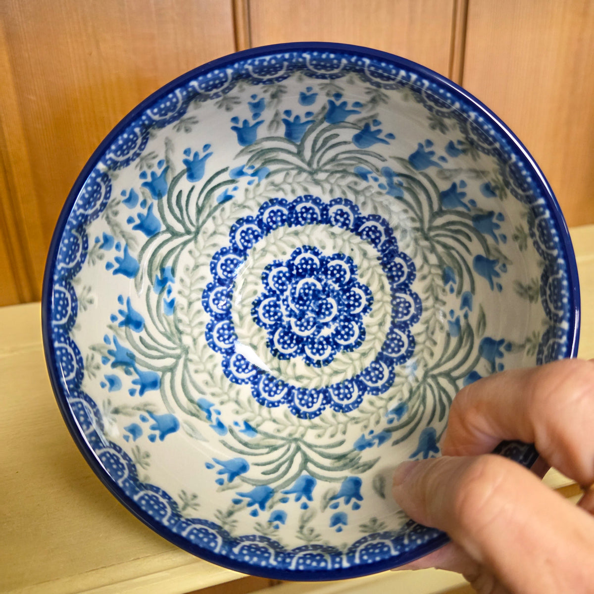 Bowl w/Pedestal   5.25"W  206-1432X  Blue Bells pf0526