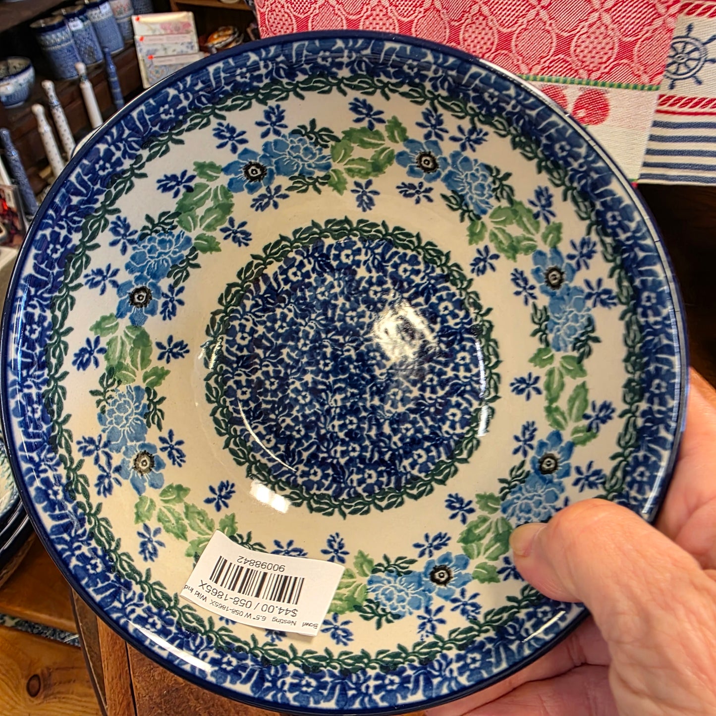 Bowl   Nesting   6.5" W 058-1865X  Wild Indigo pf0526
