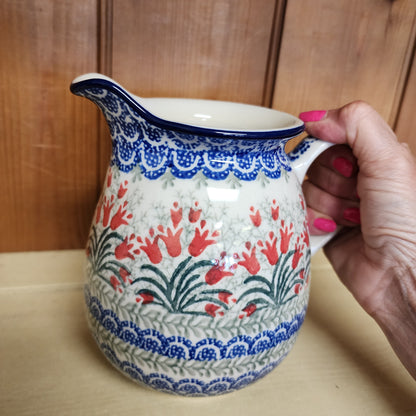 Pitcher ~ (1 qt) 078-1437X Crimson Bells