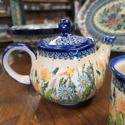 3 pc Teapot and 2 cups / Dandy 1125 bird