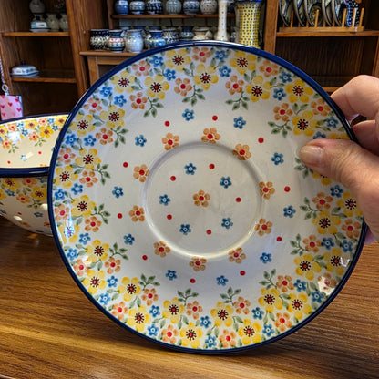 Berry Bowl w/ Saucer   8"W  470-2225X  Buttercup pf0526