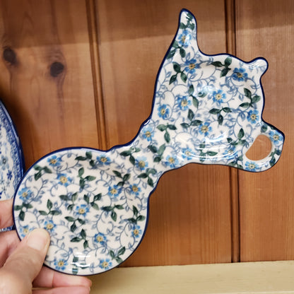 Tea Bag & Cup Holder 764-2089X Forget Me Nots Spoon Rest