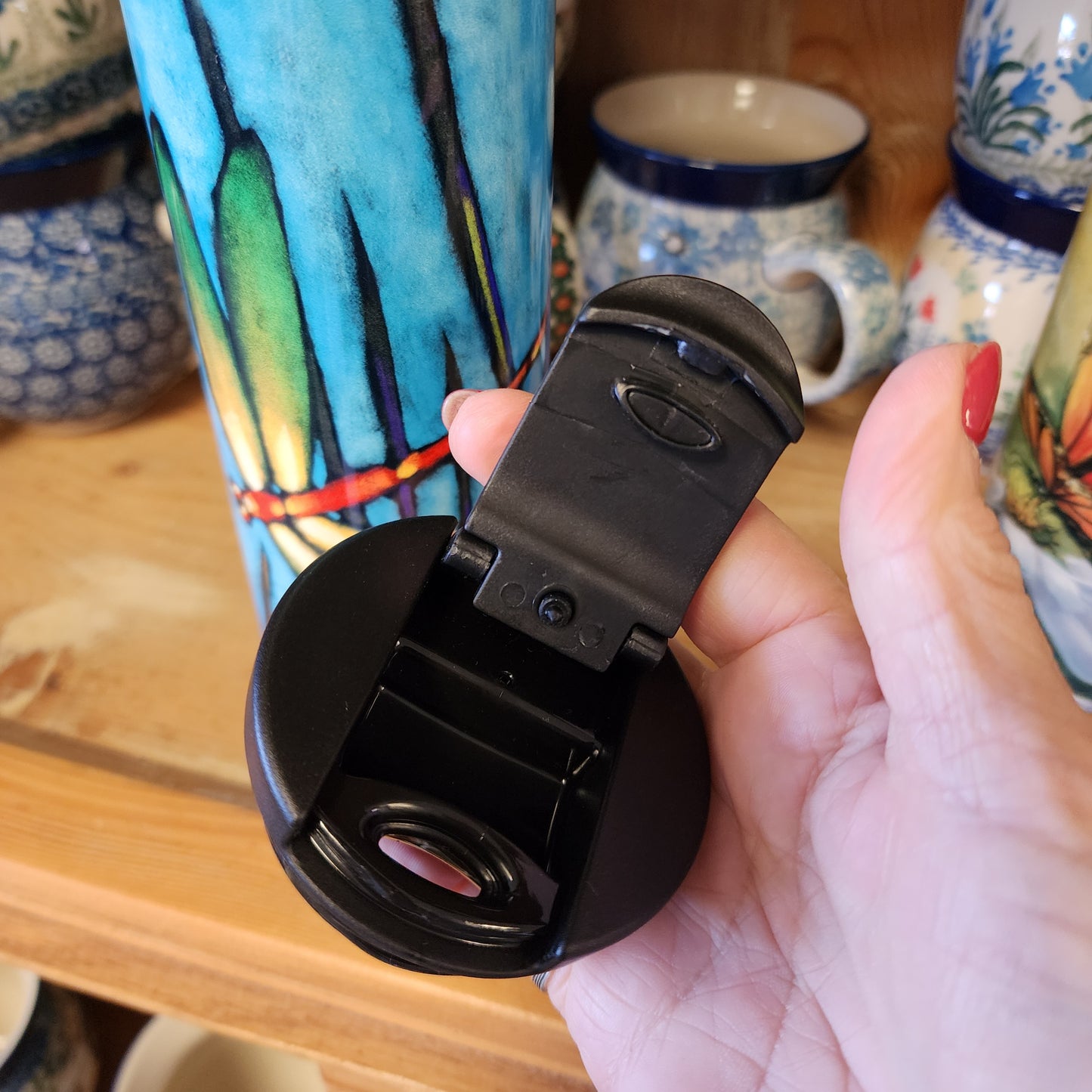 Tumbler / 17 oz  Dragonfly **NOT POLISH POTTERY