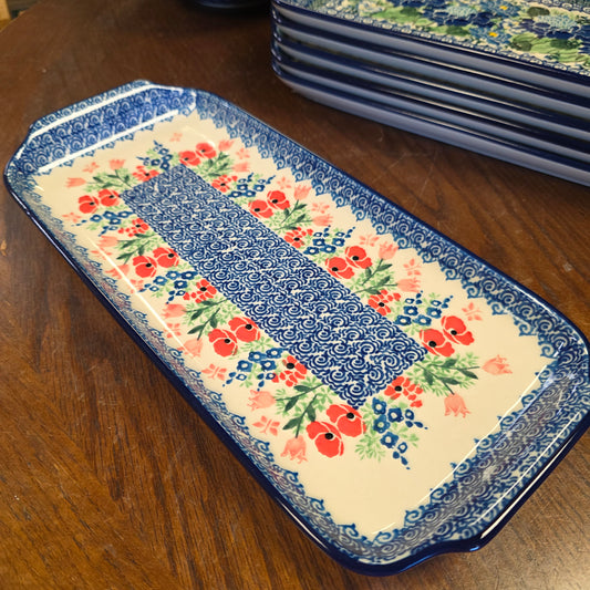 Tray   5.5" x 12"    3220X ~ Whimsical Garden