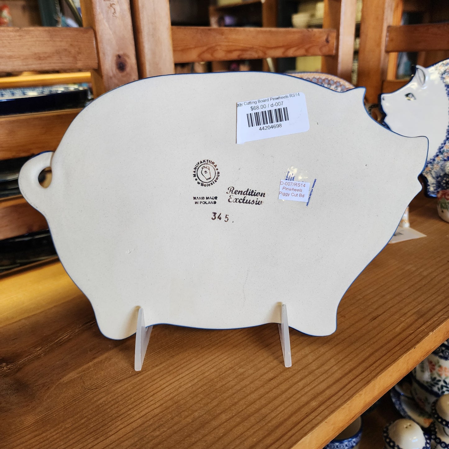 Piggy Cutting Board Pinwheels RS14