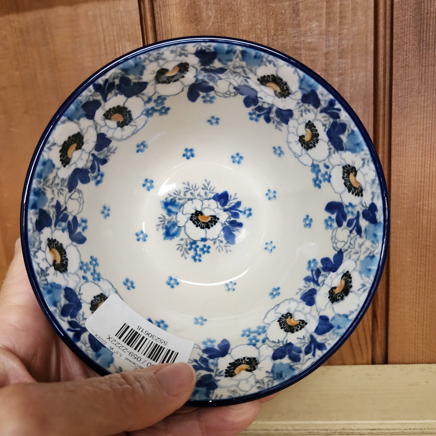 Bowl   Nesting Salad/Cereal   5.5" W   2222X ~ Snow Poppy