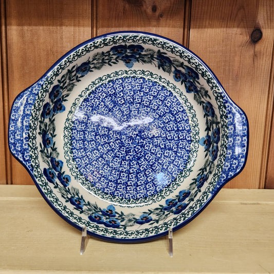 Baker ~ Round w/ Handles ~ 8"  2273X ~ Winter Viola