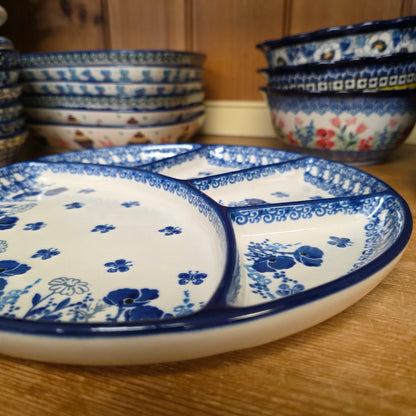 Dish   Divided   10"   2902X ~ Evening Poppy