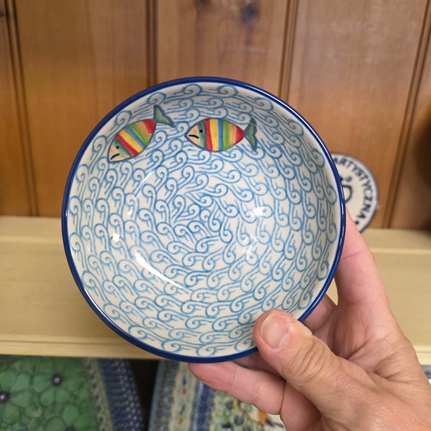 Bowl   5"  B89-2540 Rainbow Fish