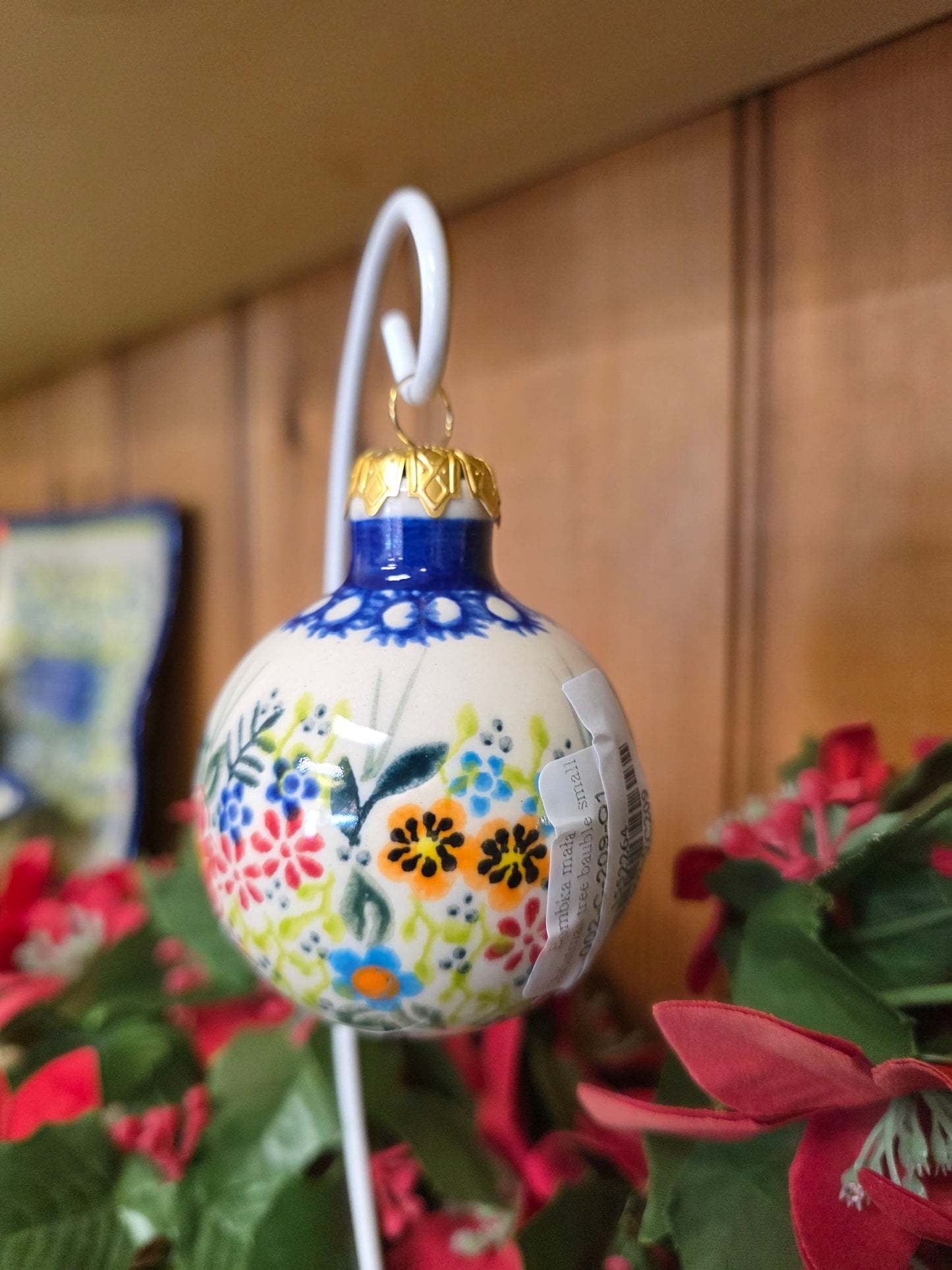 Ornament ~  flowers 3" Ball
