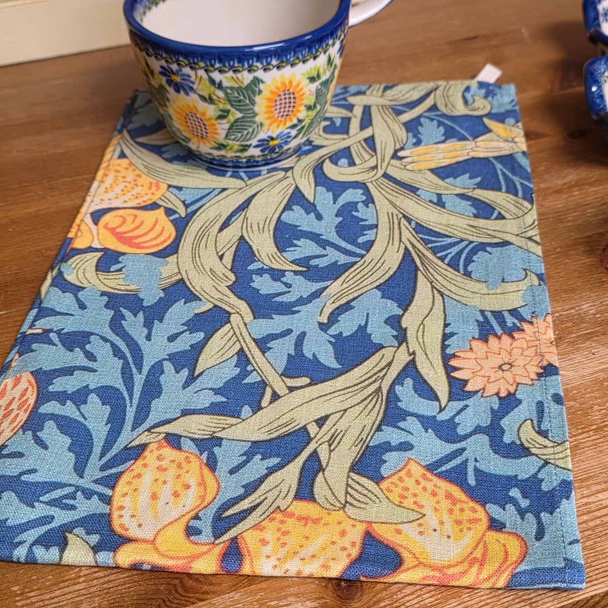 Towel ~ Linen  Iris Floral ~ Lithuania ~ William Morris