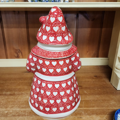 Santa Box Red Hearts semc