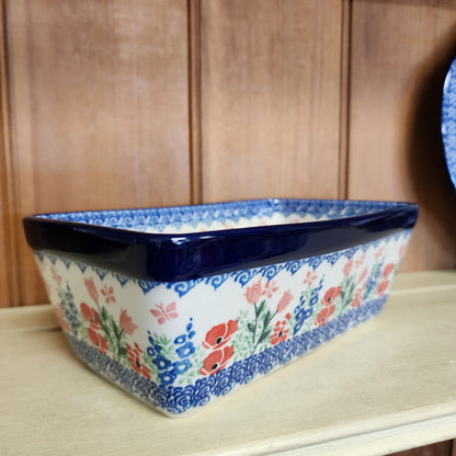 Baker   Loaf Pan   4.75"w X 8"L x 3"deep   3220X ~ Whimsical Garden